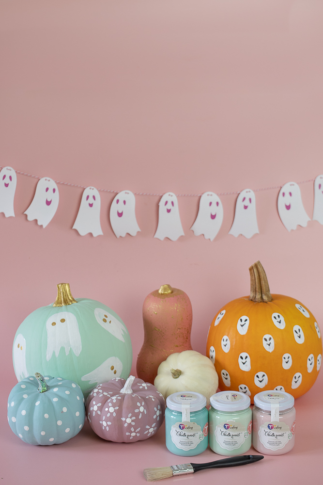 Tutorial Aprender a Pintar Calabazas de Halloween con Chalk Paint TColors
